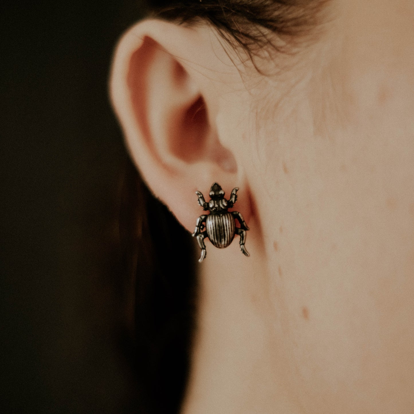 Beetle Stud Earrings Mysticum Luna