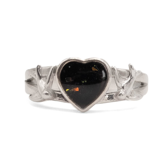 Swallow’s Vigil Heart Breastmilk & Ashes Memorial Ring