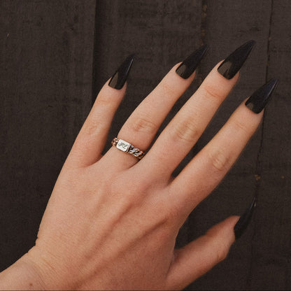 Personalised Chain Initials Ring