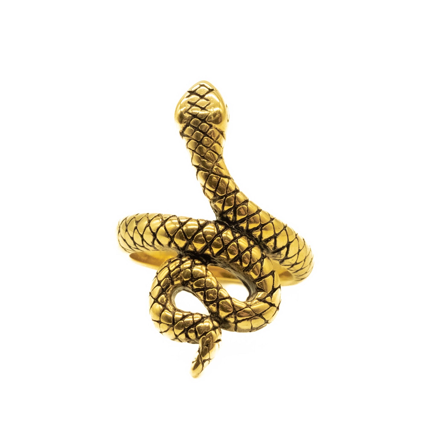Serpent's Lair Gold Snake Ring mysticumluna2021