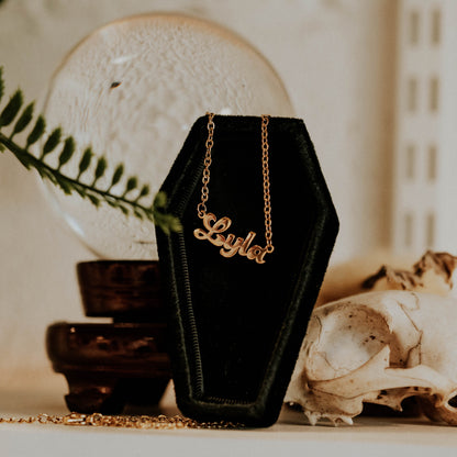 Retro Personalised Name Necklace