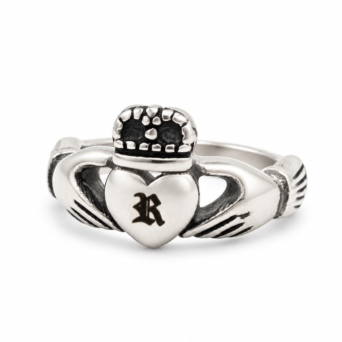 Personalised Inital Claddagh Ring