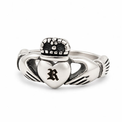 Personalised Inital Claddagh Ring
