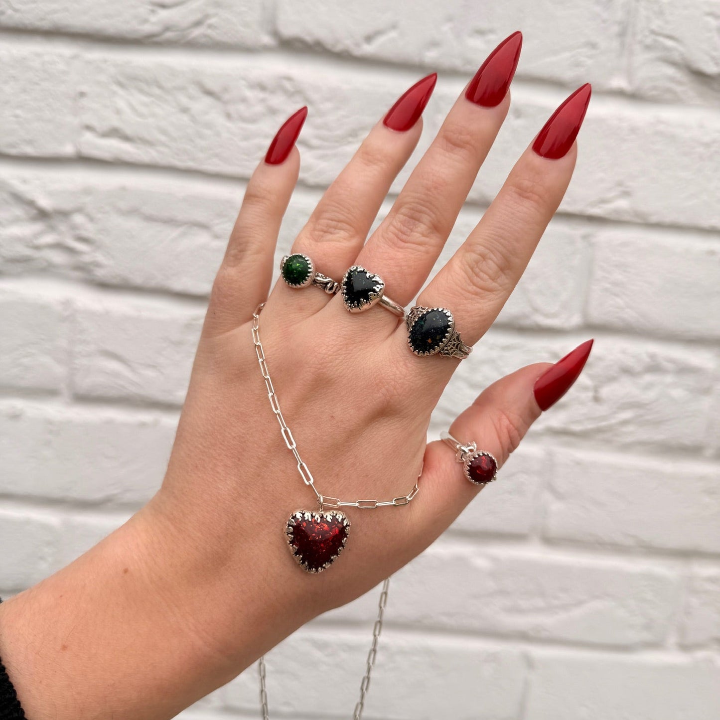 Spider's Embrace Gothic Breastmilk Ring