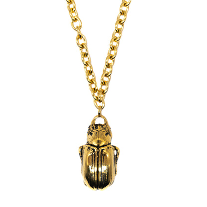 Gold Beetle Necklace mysticumluna2021