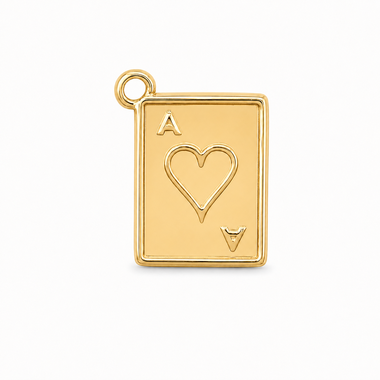 Gold Ace Card Charm