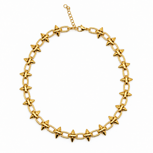 Gold Obsession Spike Chain Necklace