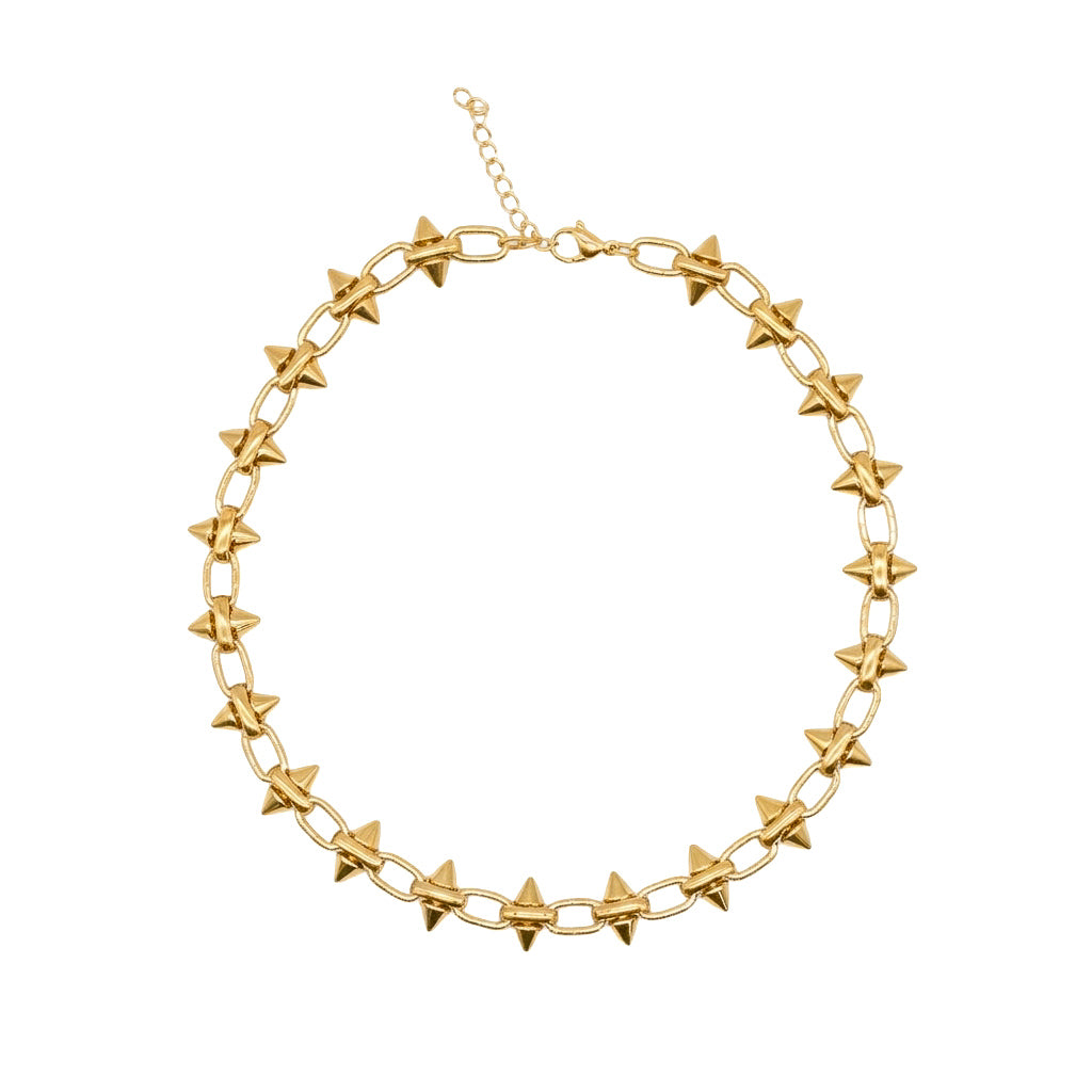 Gold Obsession Spike Chain Necklace