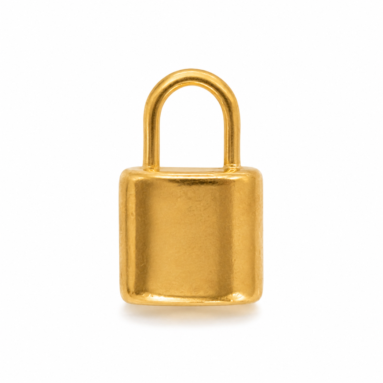 Gold Padlock Charm