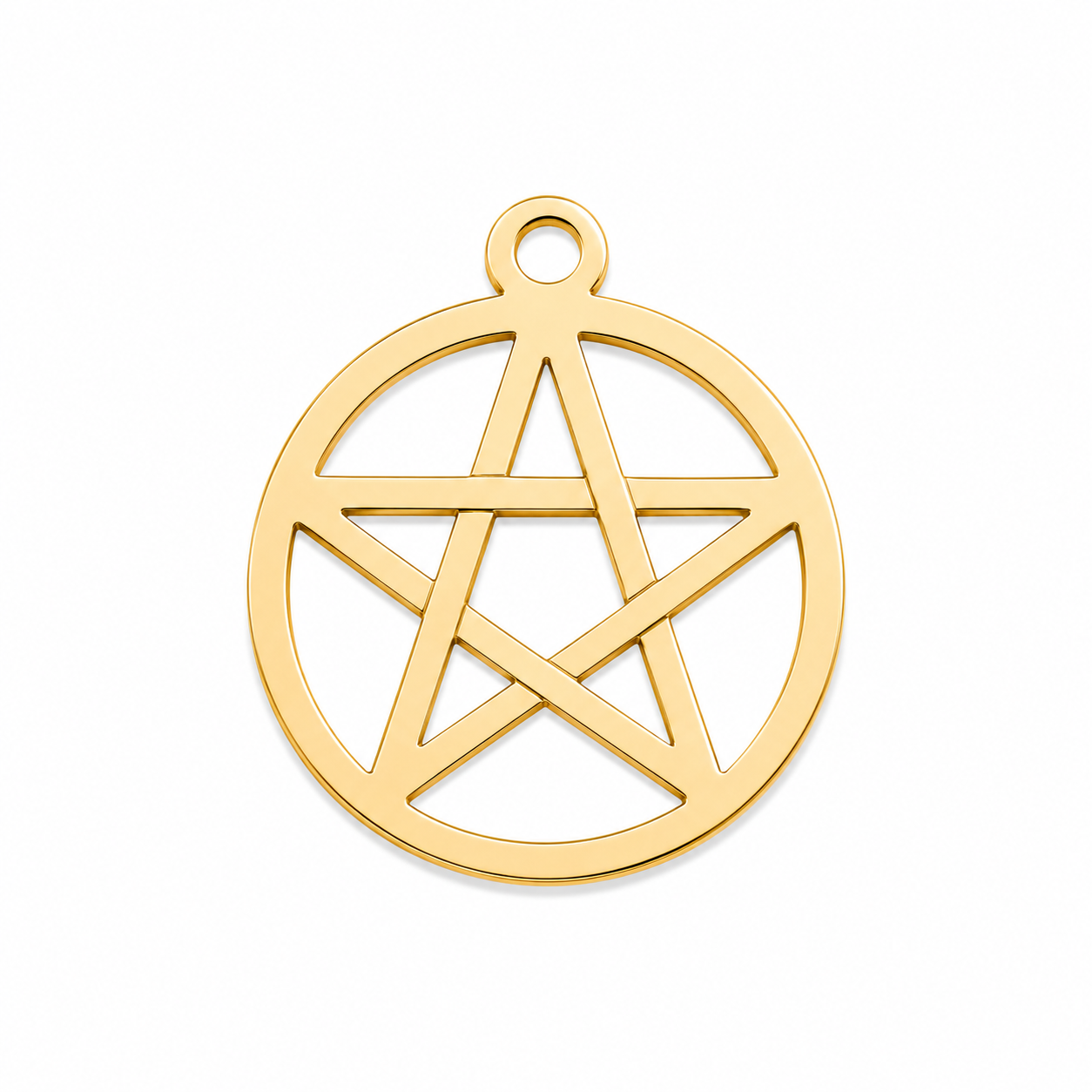 Gold Pentagram charm