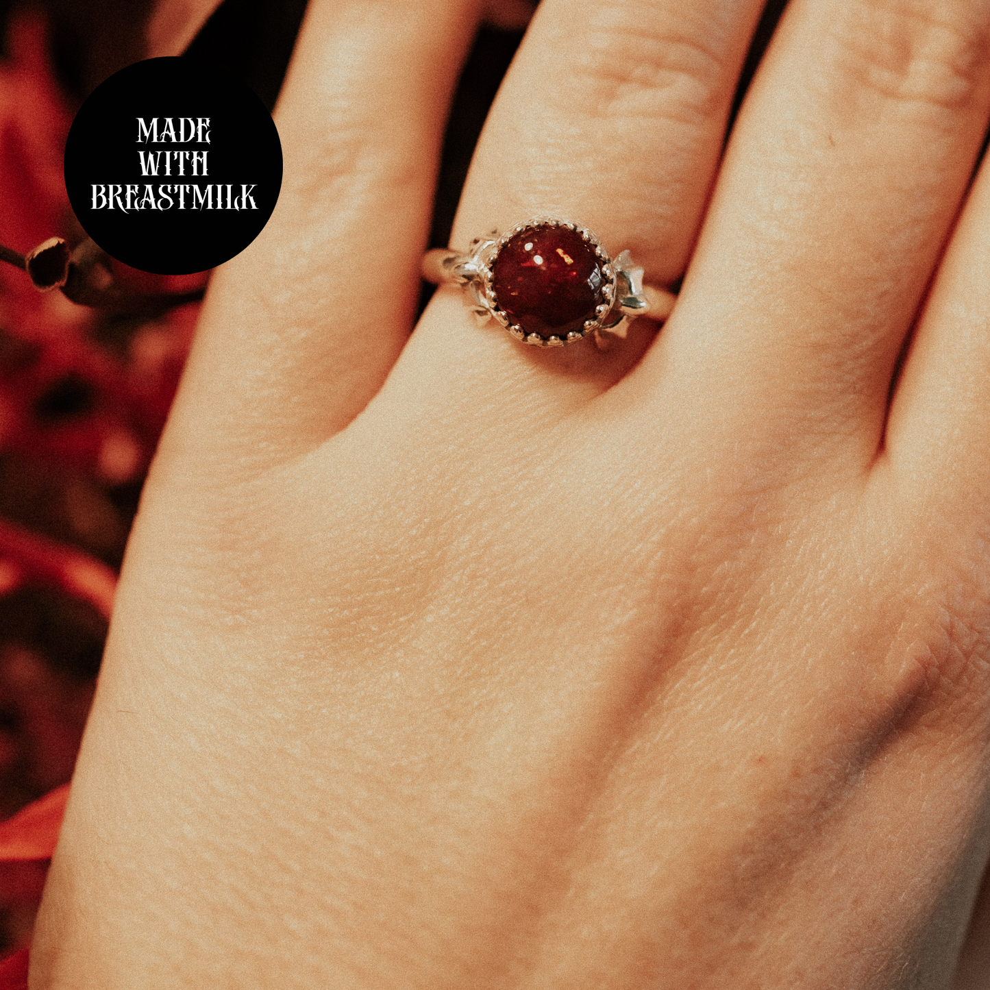 Nightbound Bat Gothic Breastmilk Ring