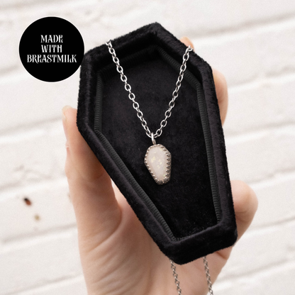 Gothic Coffin Breastmilk Necklace