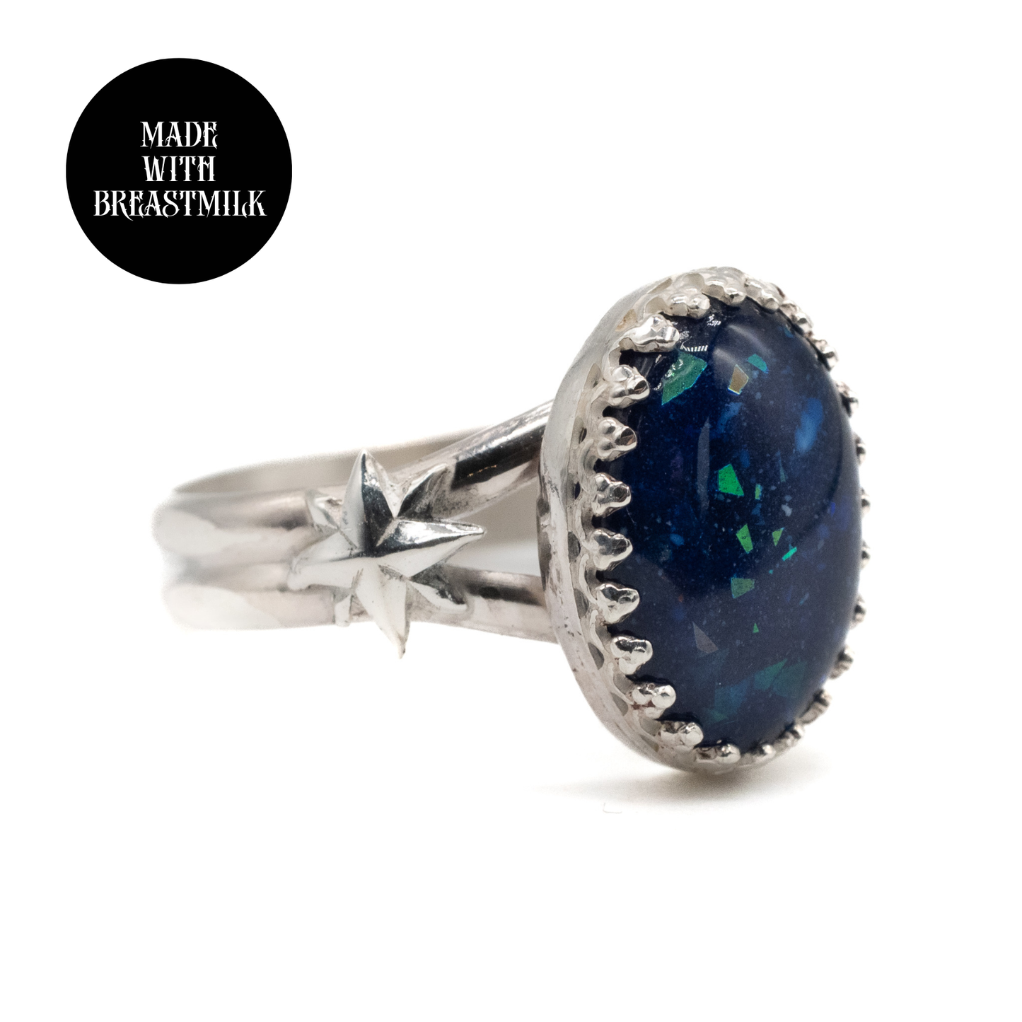 Lunar Bond Gothic Breastmilk Ring