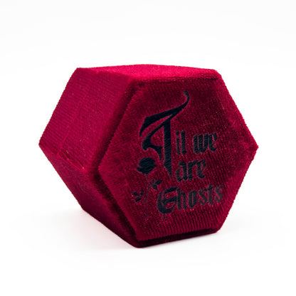 Red Hexagon 'Til We are Ghosts' Ring Box Mysticum Luna