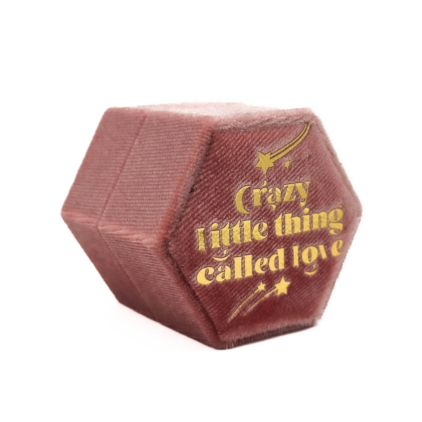 Pink Hexagon 'Crazy Little Thing Called Love' Ring Box Mysticum Luna