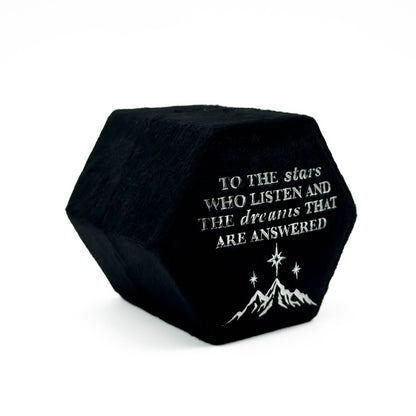 Black Hexagon 'To the stars who listen and the dreams that are answered' Ring Box Mysticum Luna