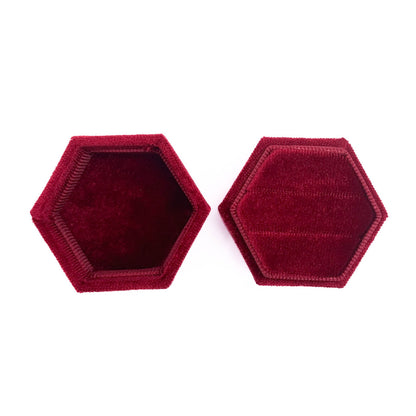 Red Hexagon 'Til We are Ghosts' Ring Box Mysticum Luna