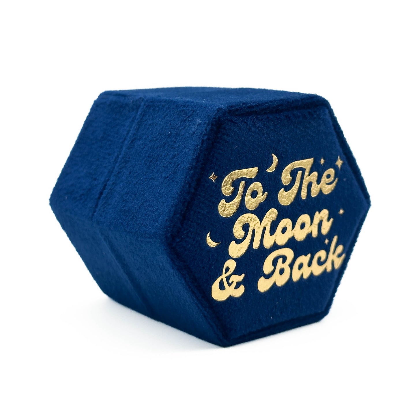 To The Moon and Back Blue Wedding Ring Box Mysticum Luna