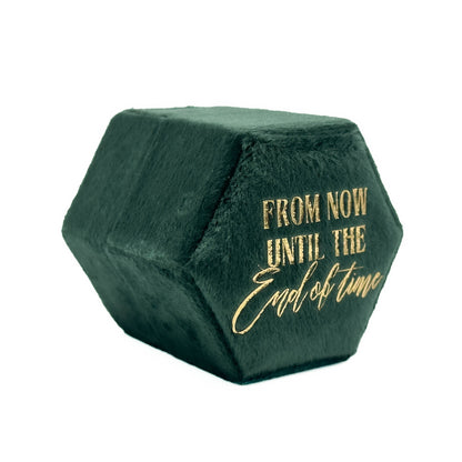 Green Hexagon 'From now until the end of time' Ring Box Mysticum Luna