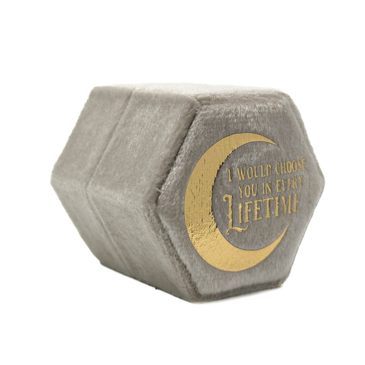 Nude Hexagon 'I would choose you in every lifetime' ring box Mysticum Luna