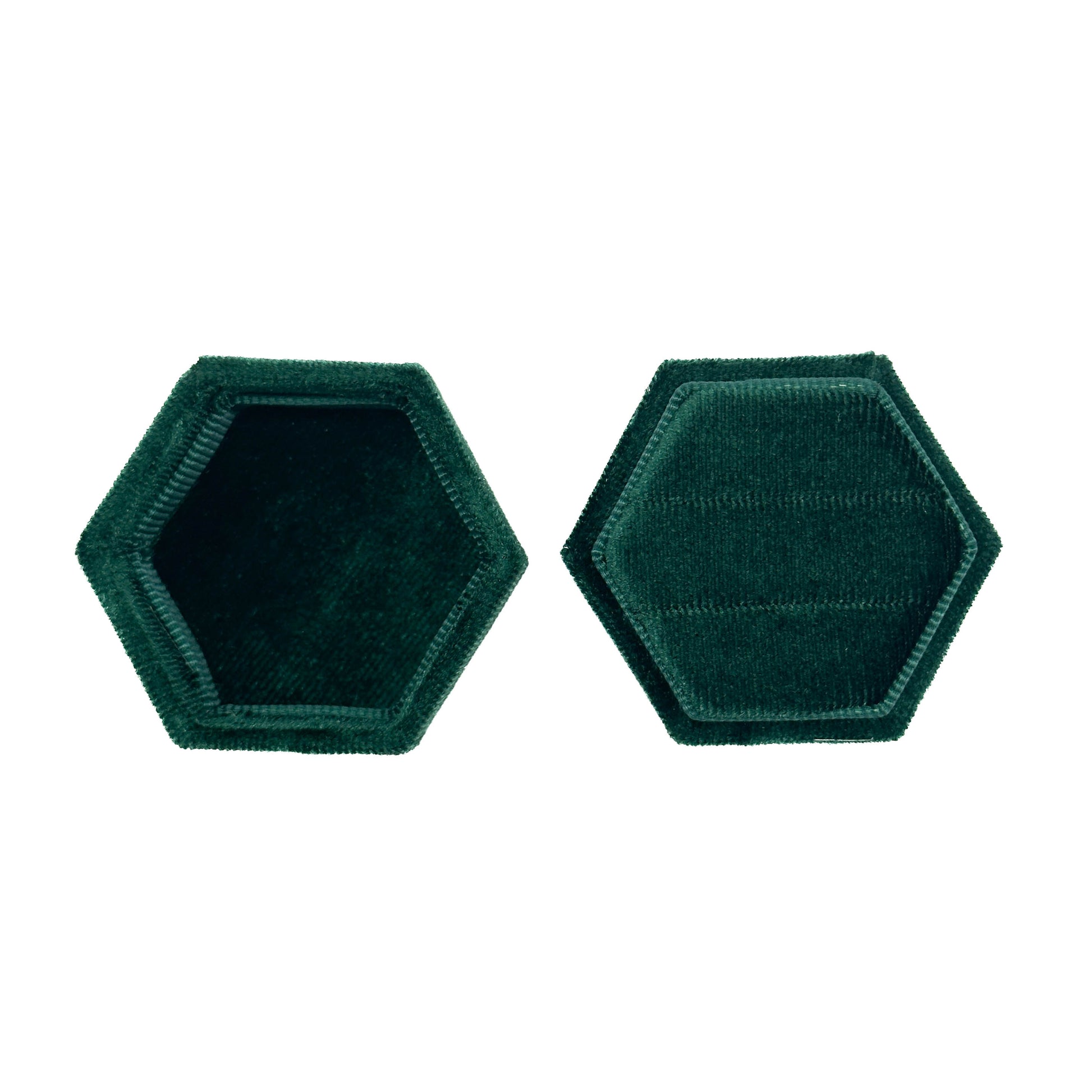 Green Hexagon 'To whatever end' Ring Box Mysticum Luna