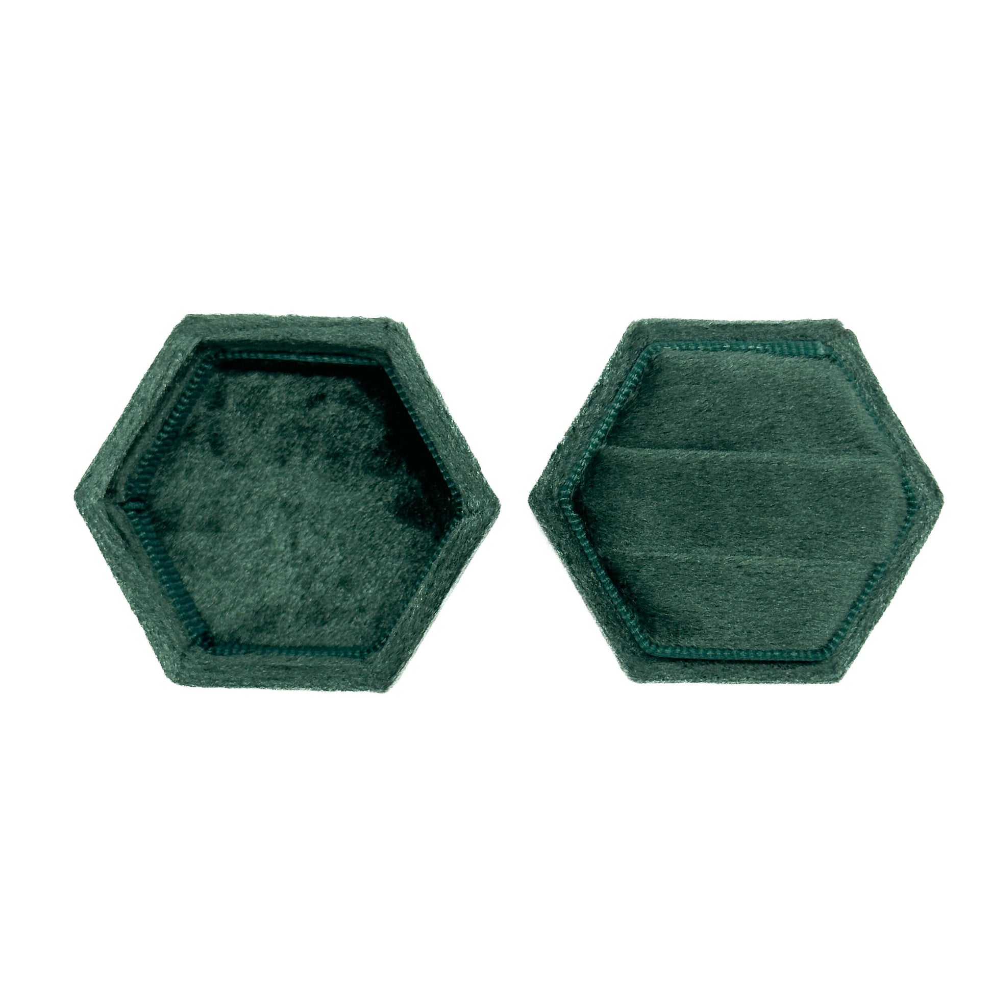 Green Hexagon 'From now until the end of time' Ring Box Mysticum Luna