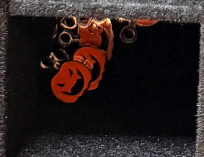 Gold Orange Pumpkin charm