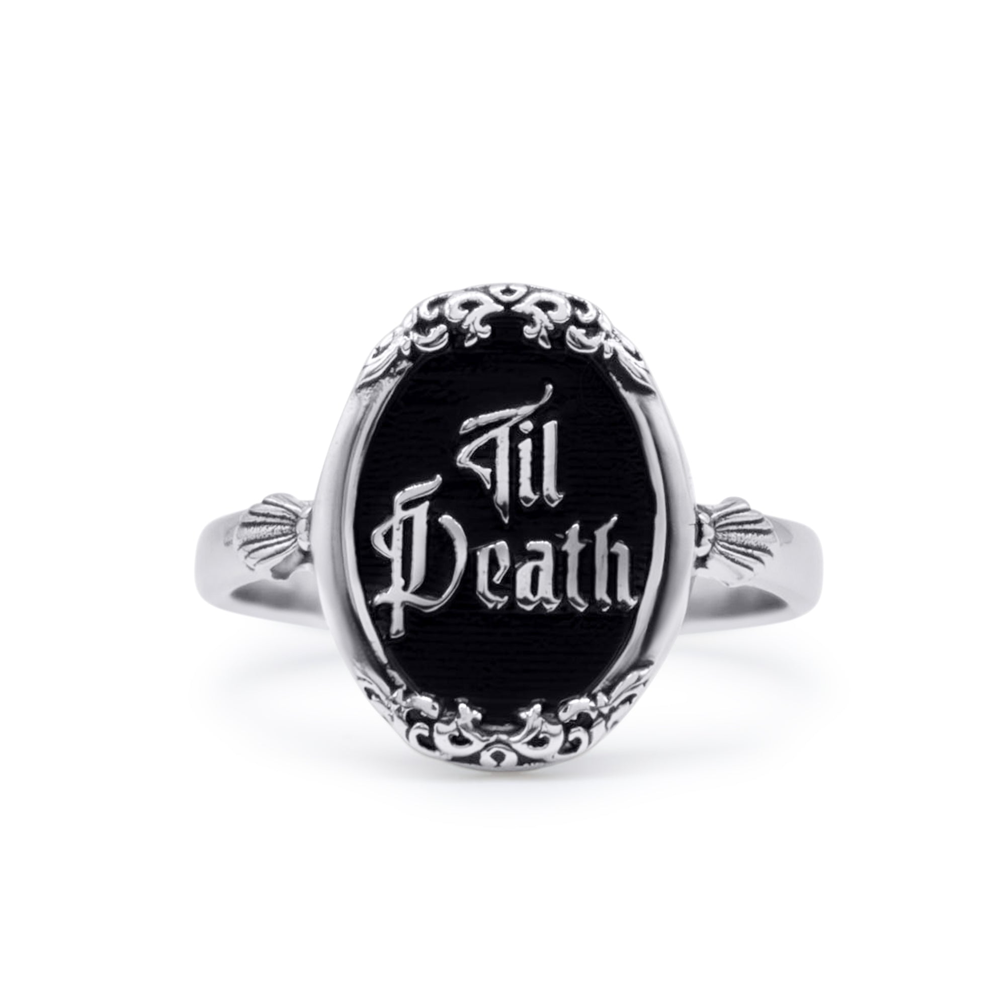 Til Death Ring | Stainless Steel Gothic Jewellery – Mysticum Luna ...
