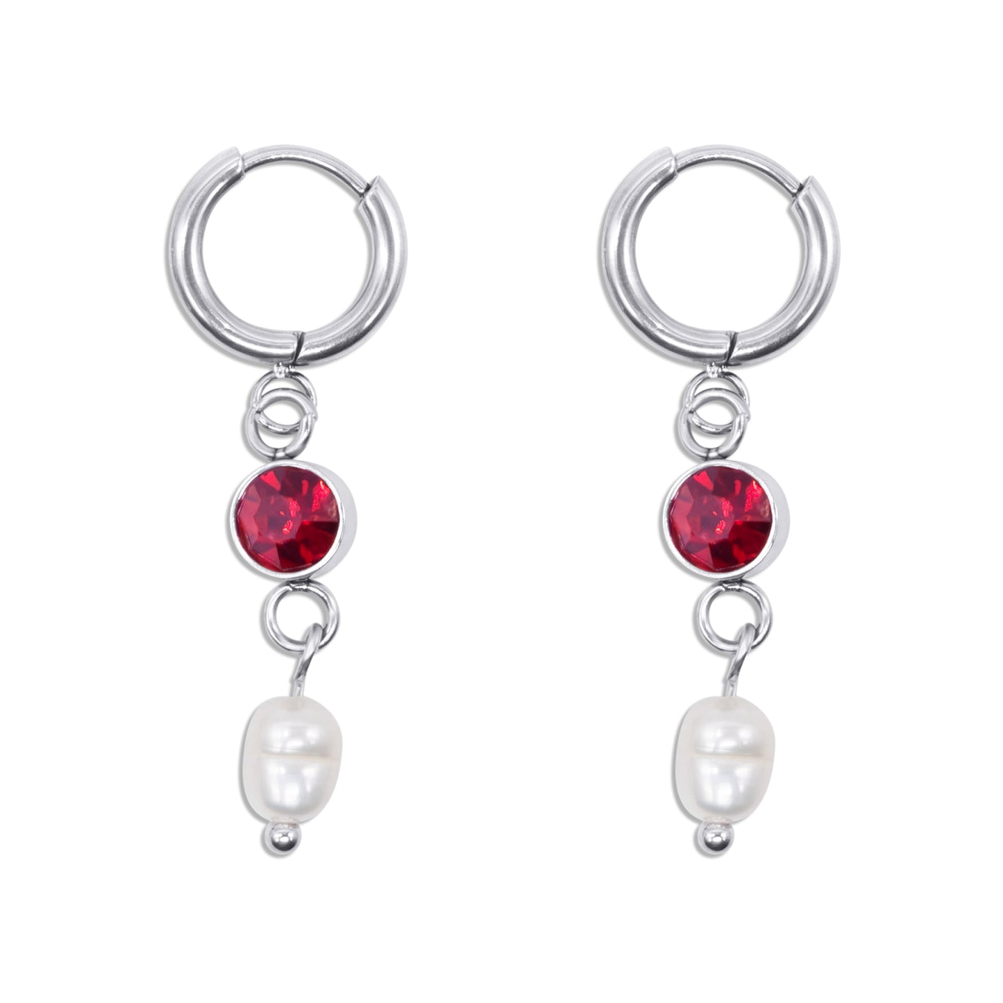 Bloodkissed Pearl Earrings Mysticum Luna