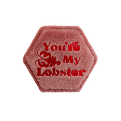You're My Lobster Pink Wedding Ring Box Mysticum Luna