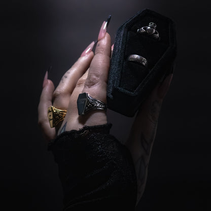 Plain Coffin Signet Ring