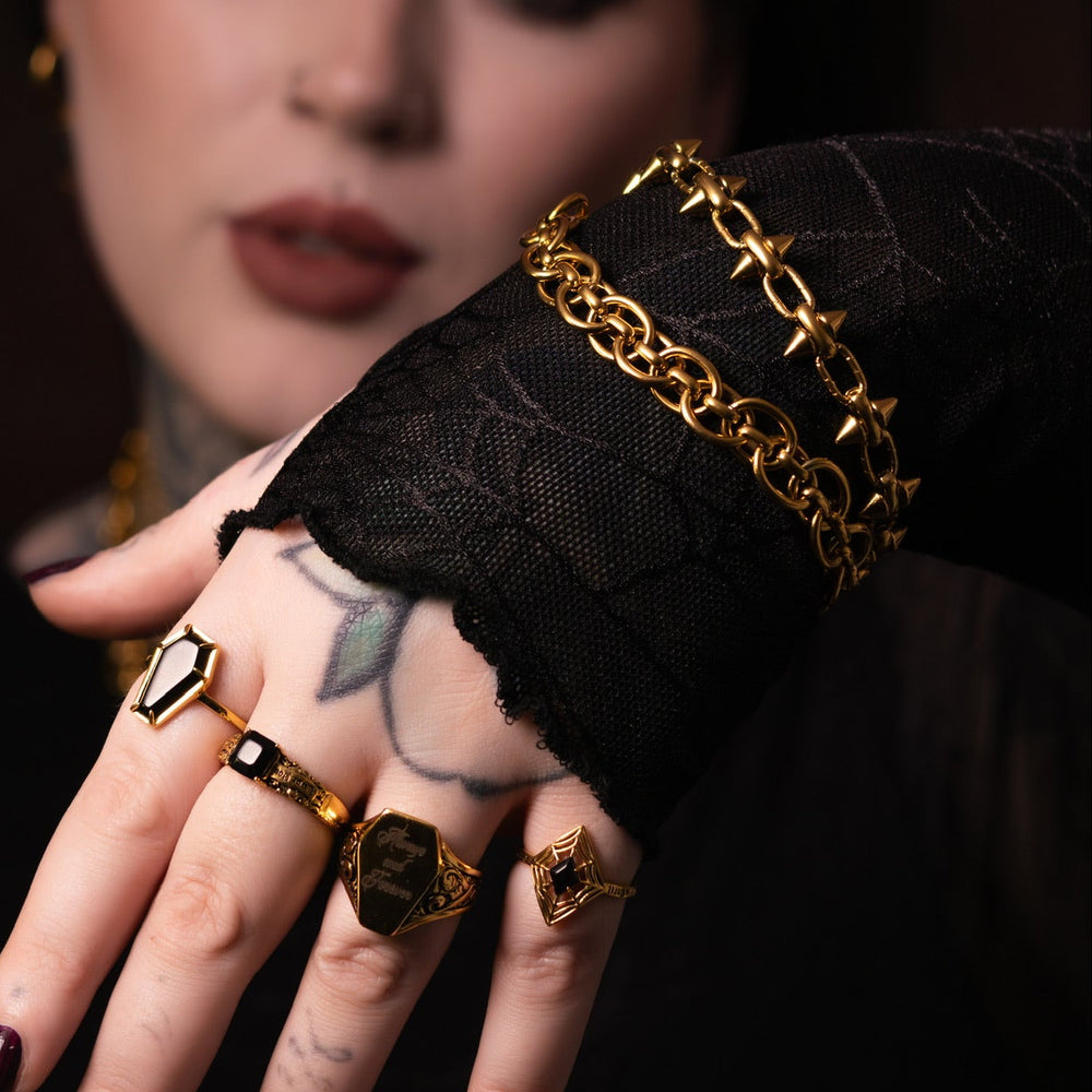 Gold Obsession Spike Chain Bracelet