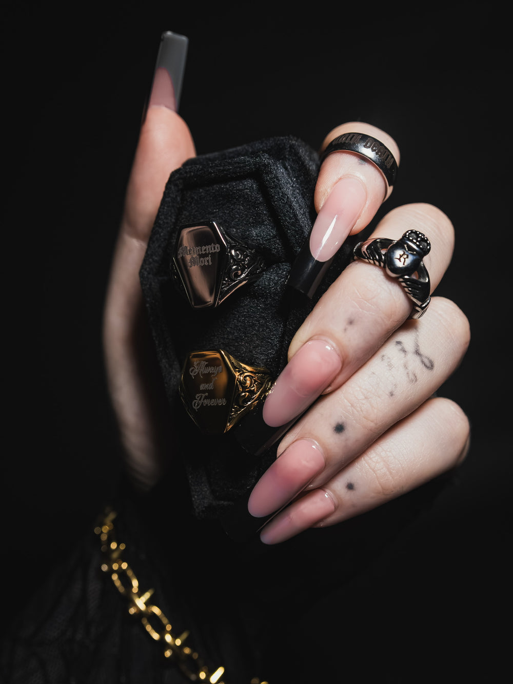Personalised Coffin Signet Ring