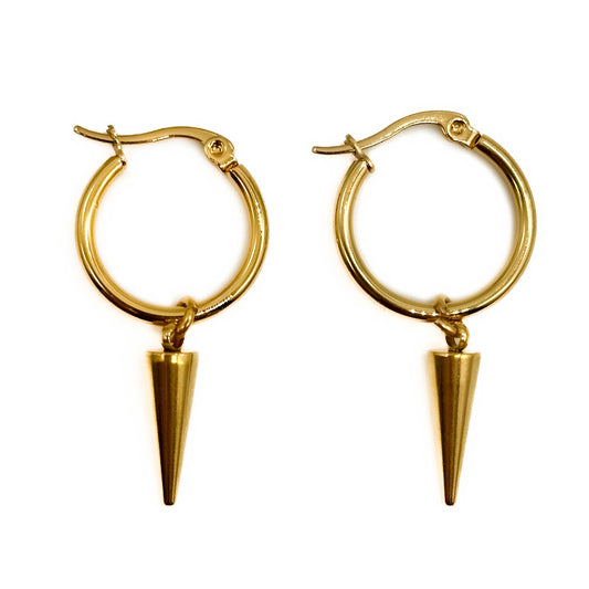 Temptress Gold Spike Earrings Mysticum Luna