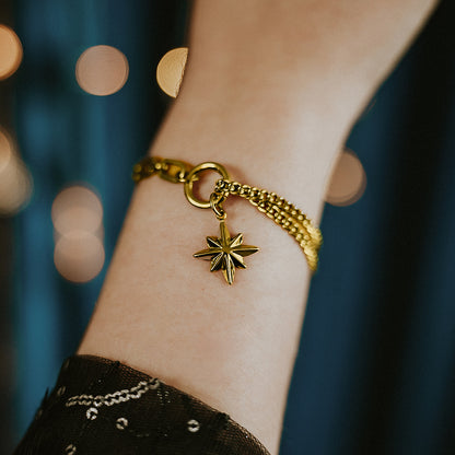 Gold Celeste North Star Bracelet Mysticum Luna