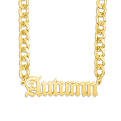 Old English Personalised Name Necklace