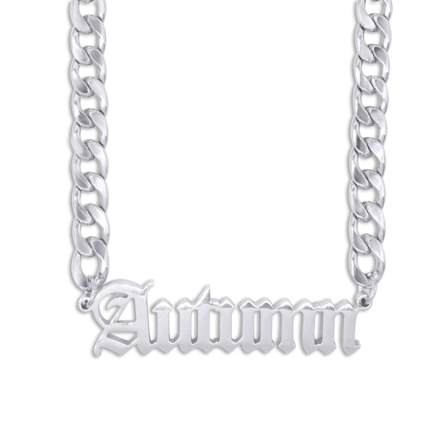 Old English Personalised Name Necklace