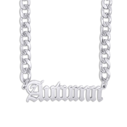 Old English Personalised Name Necklace