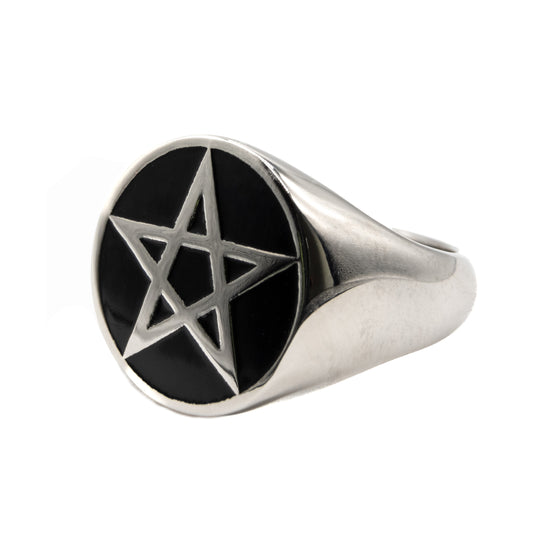 Pentagram Signet Ring Mysticum Luna