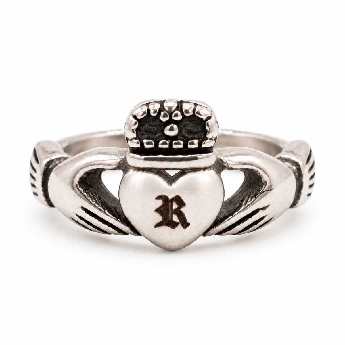 Personalised Inital Claddagh Ring