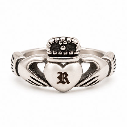 Personalised Inital Claddagh Ring
