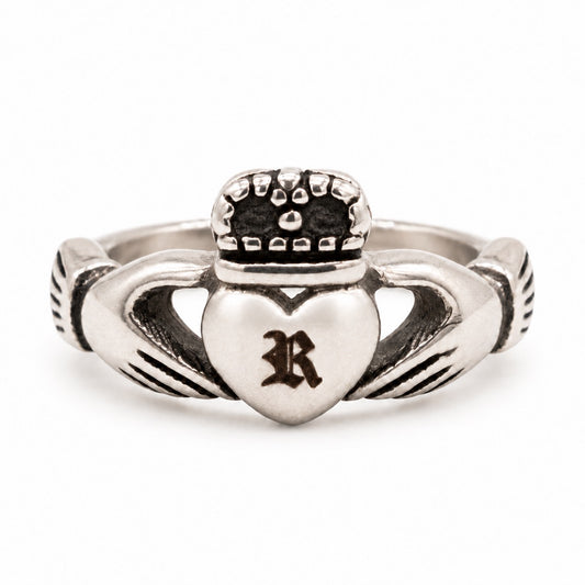 Personalised Inital Claddagh Ring