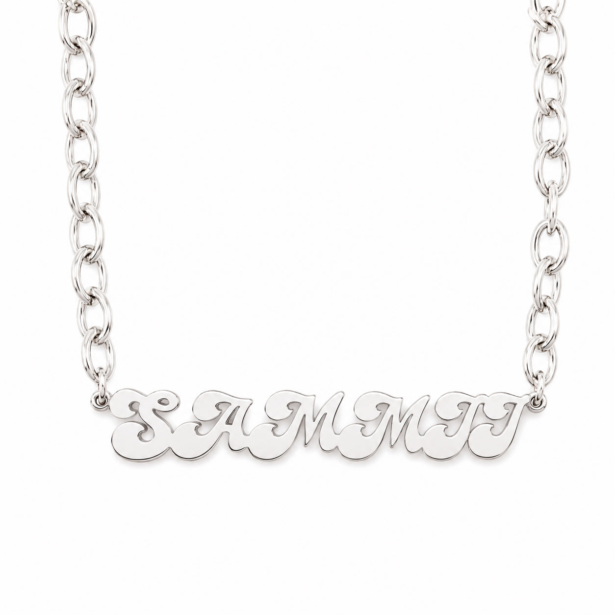 Retro Personalised Name Necklace