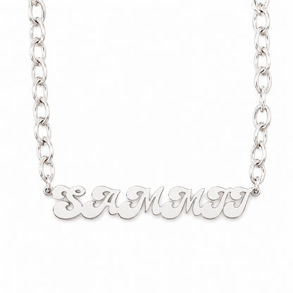 Retro Personalised Name Necklace
