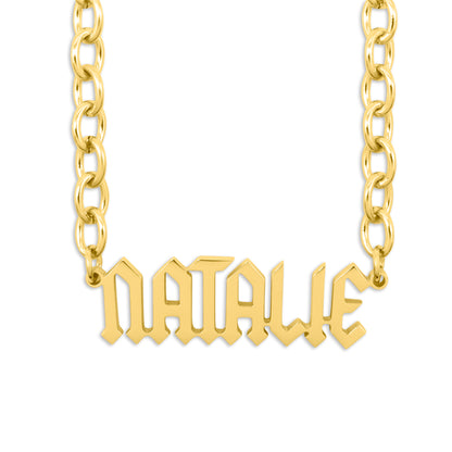 Rock 'N' Roll Personalised Name Necklace