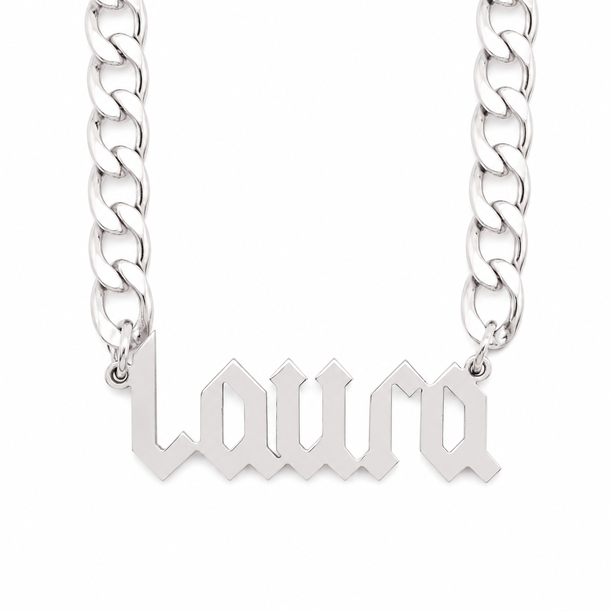 Rock 'N' Roll Personalised Name Necklace