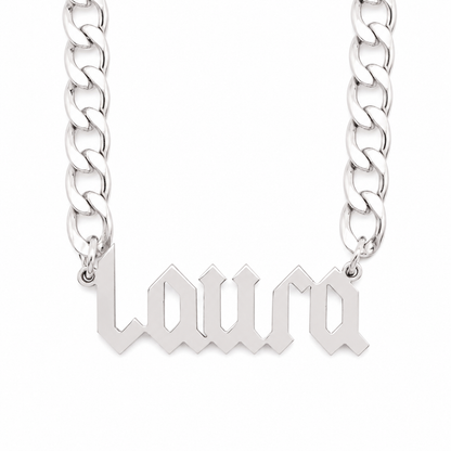 Rock 'N' Roll Personalised Name Necklace
