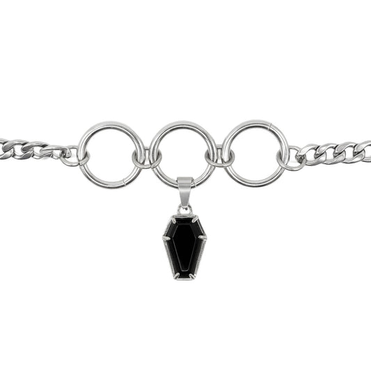 Crypt Black Coffin Choker