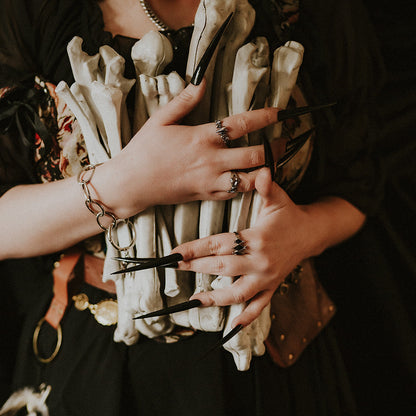 The Obsidian Marrow Black Gemstone Ring