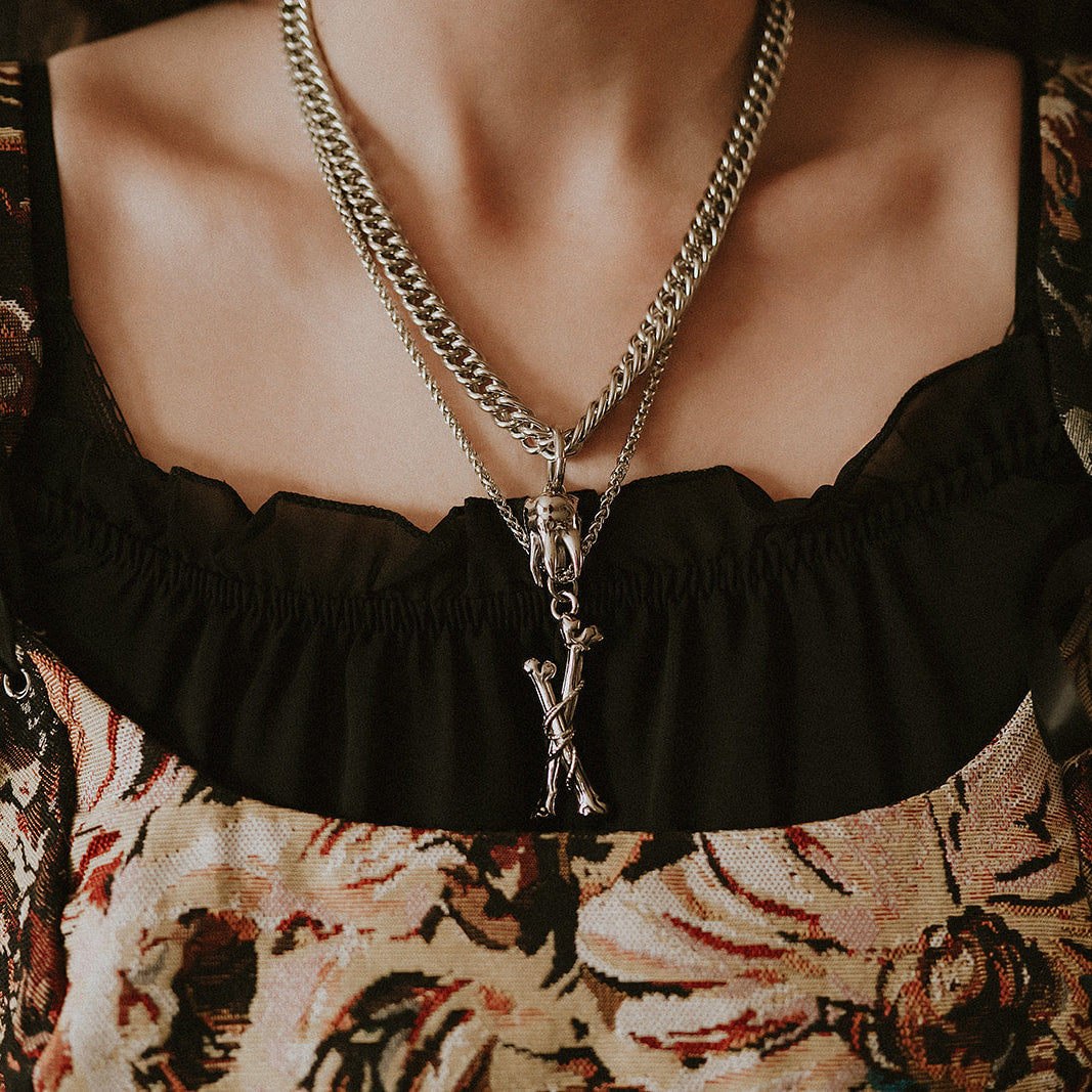 Tethered Remains Bones Necklace